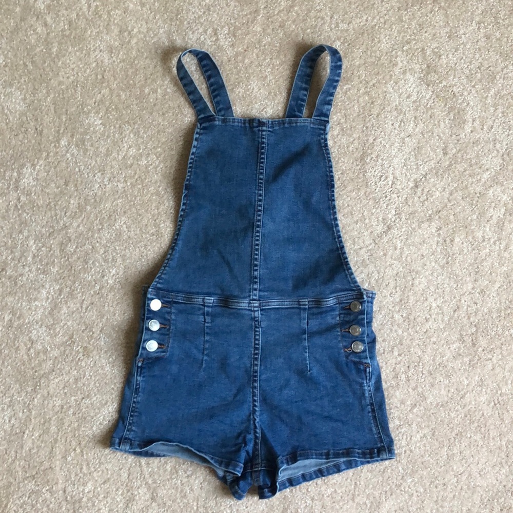 Free People Short Overalls